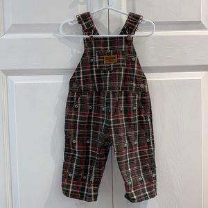 OshKosh B'Gosh Infant Baby Boys Western Theme Overalls Size 12 Months